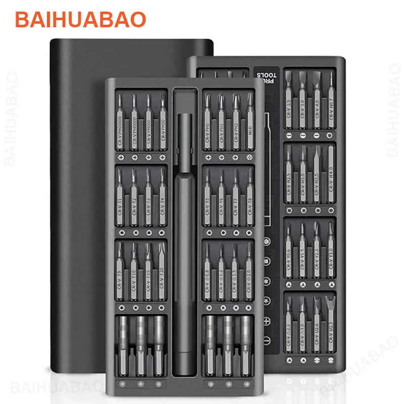 63 In 1 Set Di Cacciaviti Di Precisione Phillips Torx Cacciavite Magnetico Bit Kit Di Strumenti Di Riparazione Professionale Per Fotocamera Dell'Orolo