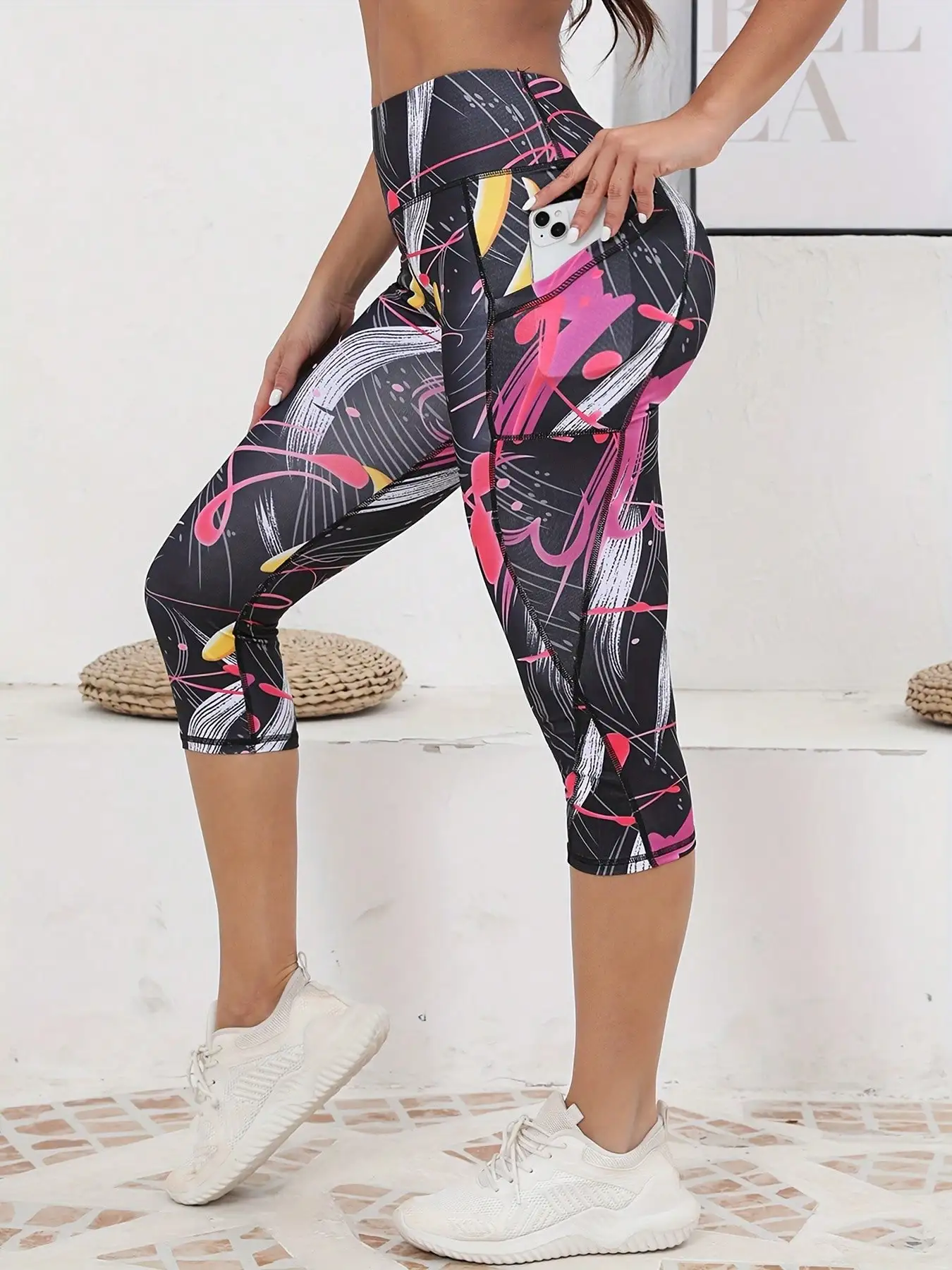 Printed Women’s Leggings with Pockets High Waist Yoga Pants Fitness Running Exercise Leggings Best Sellers In Women's Clothing