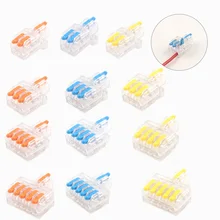 

Mini Transparent Compact Splicing Conductor Connector 1 In Multiple Out Splitter Universal Fast Cable Splicing Wiring Connector