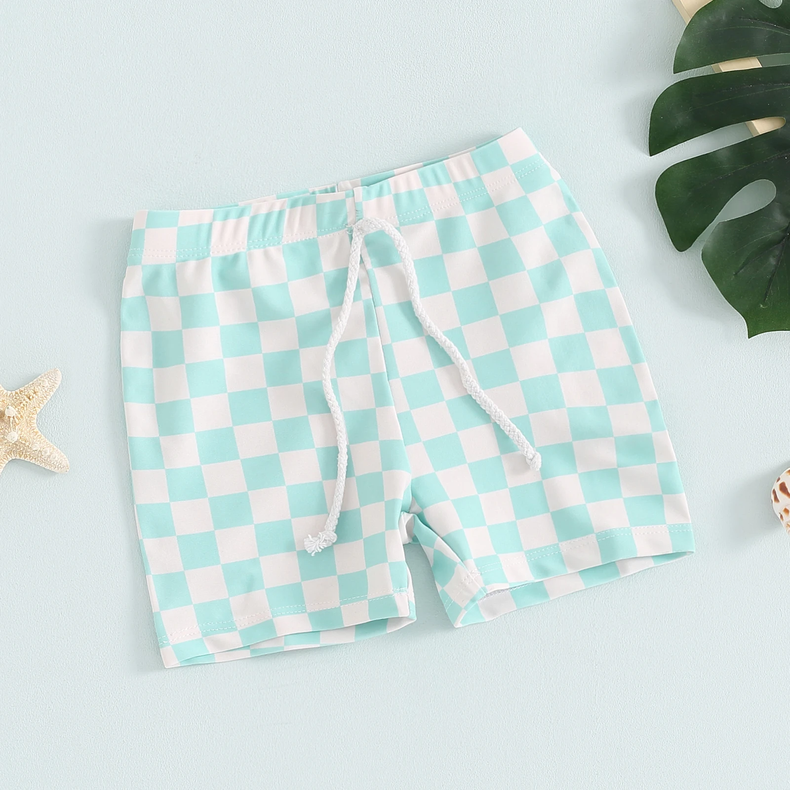 Summer Toddler Boys Beach Swimwear Shorts Boys Swim Trunks Kids Cartoon Print Elastic Waist Beach Shorts Baby Board