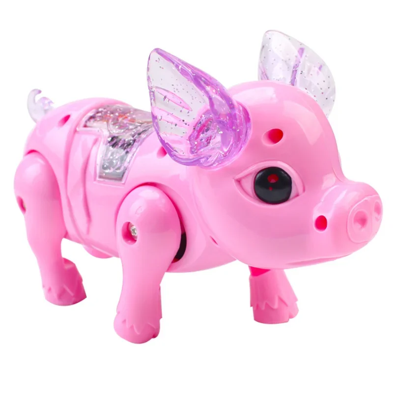 Pink Color Funny Electronic Toys Cute Electric Walking Pig Toy with Light Musical Kids Children Birthday Gift Toys Robot Dog Top 5