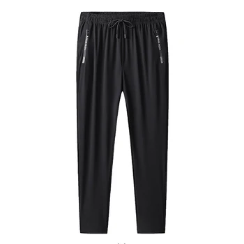 حجم كبير 8xl 7xl 6xl الرجال السراويل الرياضية التجفيف السريع الرجال السراويل ركض رياضية الصلبة Sweatpants الذكور مرونة - Image 2