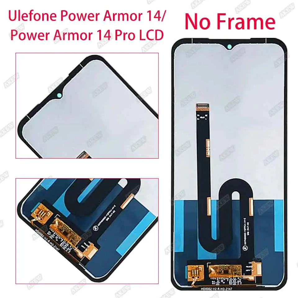 Ulefone 파워 아머 14 LCD 디스플레이 아머 14 프로 터치 스크린 아머 14 디지타이저 어셈블리 전화 교체 부품, 신제품