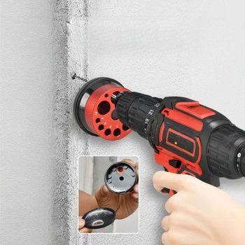 1 pezzo di accessorio portatile semplice e pratico per aspirazione polvere per trapani a percussione, rimuove polvere e detriti durante la perforazione, ideale per la lavorazione del legno.