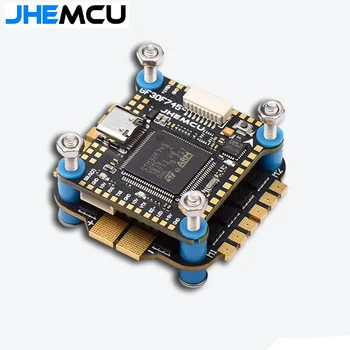 JHEMCU F745 Flight Controller Stack GF30F745-ICM Flight ControllerAM32A60 60A 4in1 ESC 3-6S 30X30mm for RC FPV Drone 1