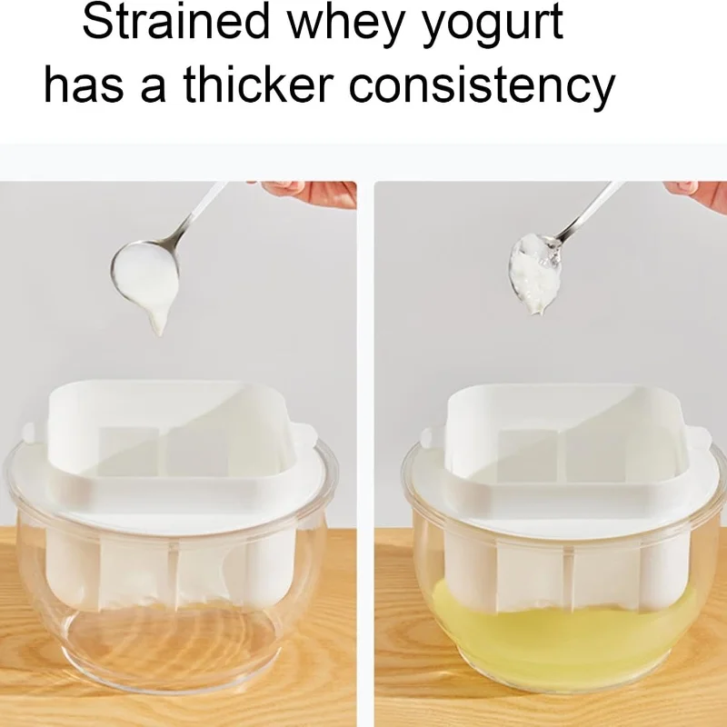 Yogurt Filter Whey Separator Cold Extraction Compressed Yogurt Maker Detachable Easy to Clean Food Filter Whey Drainer