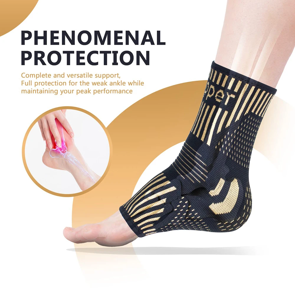Copper Ankle Brace Support Compression Sleeve Socks 1 Pair ankle support,ankle support brace