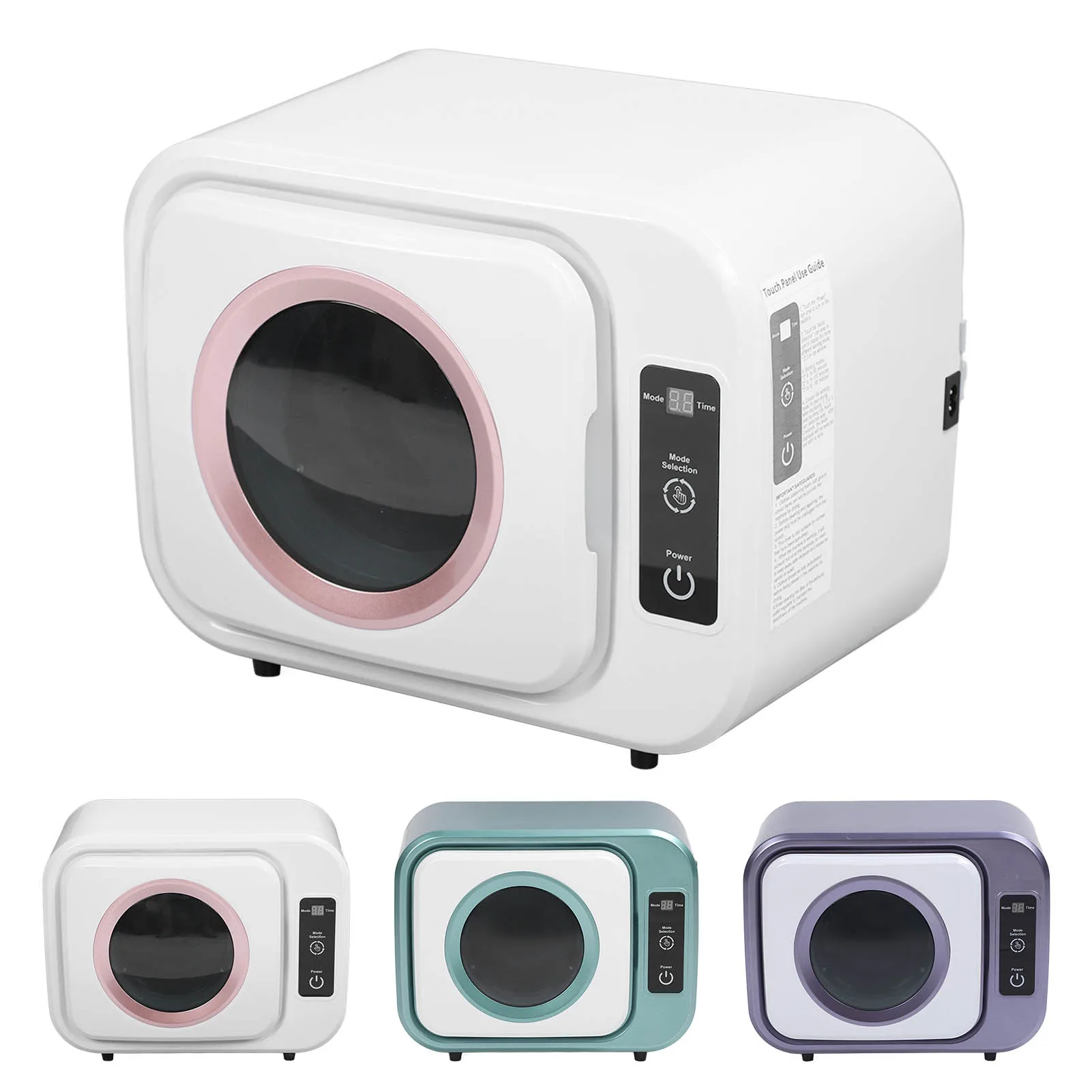 

300W Compact Dryer 3 Adjustable Settings Portable Clothes Dryers with Exhaust Duct for Apartments Dorm RVs US 110V / EU 220V