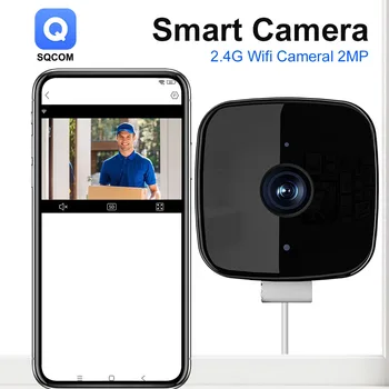 Mini Cube Camera Wifi Indoor Security IP Cam with Two-Way Audio Human Detection Night Vision Home CCTV Surveillance Cameras 1