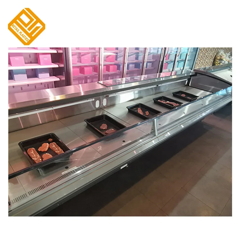 Supermarket Fresh Meat Display Refrigerator Deli Freezer Seafood Fish Counter Display Chiller Cabinet - Image 2