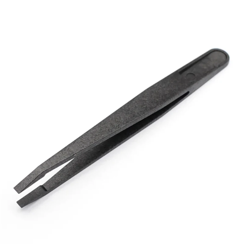 Precision Tweezers Set Carbon Fiber Plastic Upgraded Anti-Static Curved Tweezers for Electronics Laboratory Work Jewelry 5pcs precision tweezers tweezer tool esd anti static tweezers