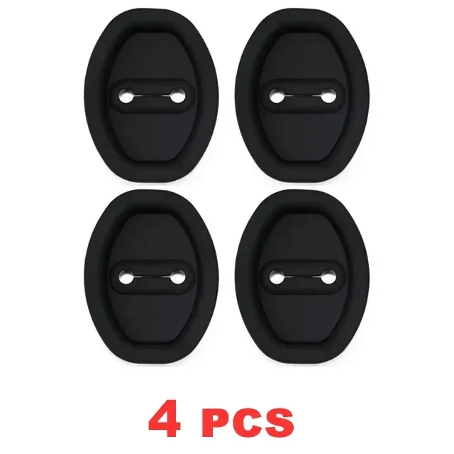 thumbnail image 2 of 4PCS Carbon Fiber Car Door Lock Cover Protector - Universal Self 2 of 11