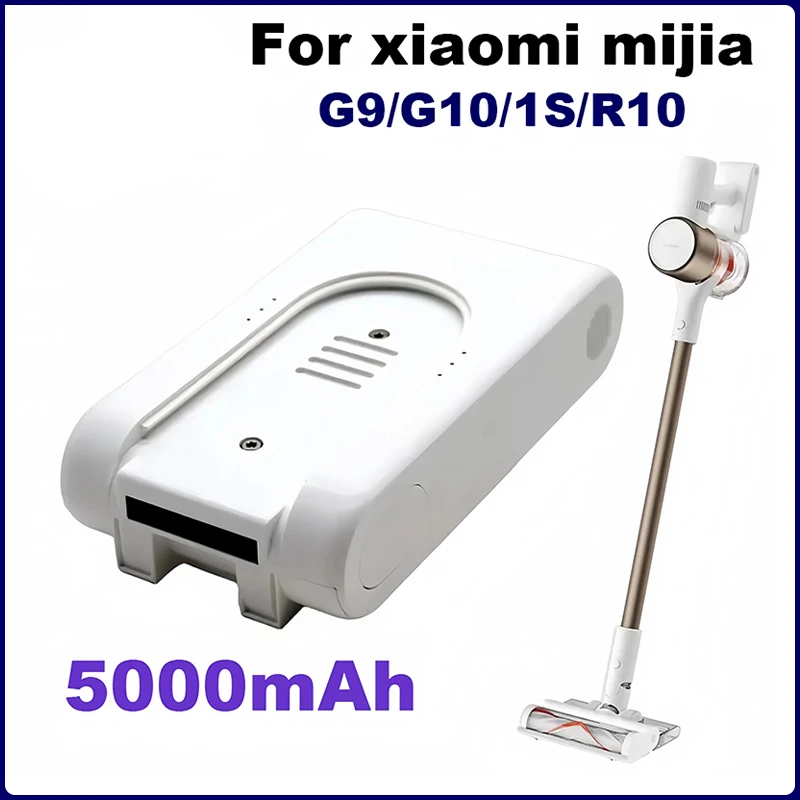 

25.2V 5000mAh Rechargeable Lithium-Ion Battery Pack for Xiaomi Mijia G9 G10 Wireless Vacuum Cleaner 3000mAh Accessories