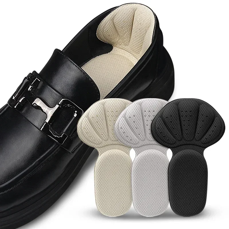 Heel Protector Heel Stickers Sneakers Feet Pads Pain Relief Size Reducer Non-slip Shoe Insoles T-Shaped Foot Care Pad Grips