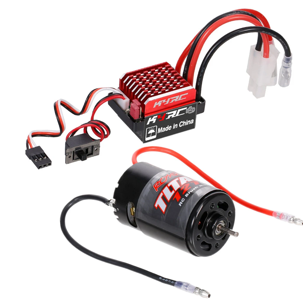 550 12T Brushed Motor with 60A/360A ESC Brushed Electric Speed