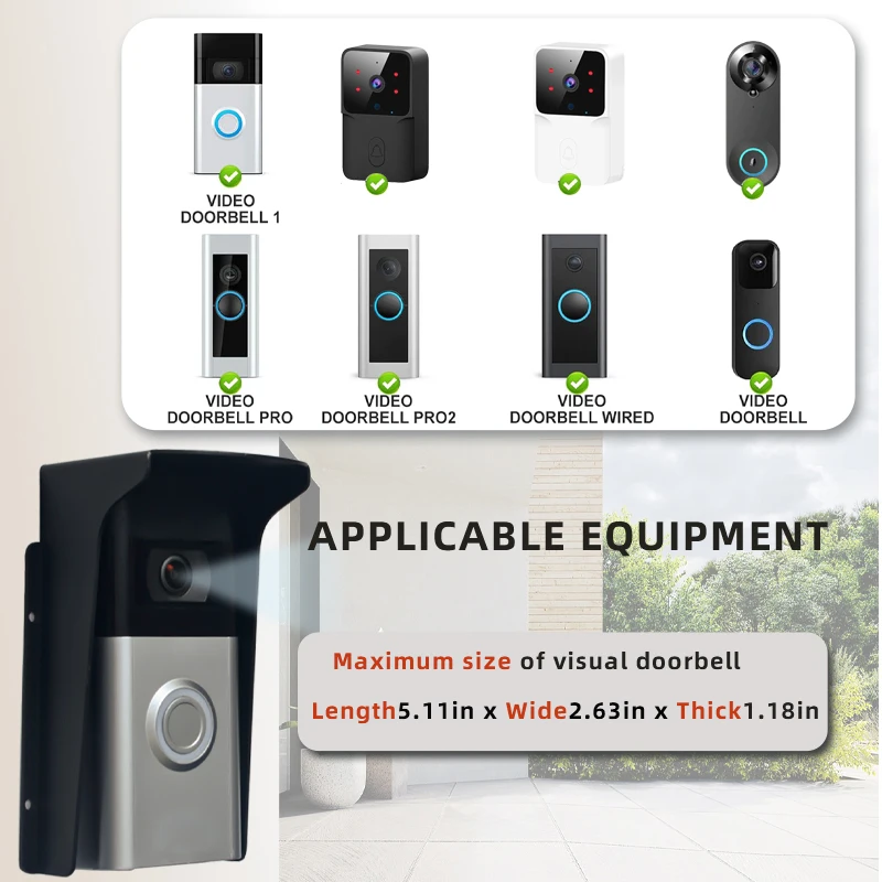 Doorbell Rain Cover Anti Glare, Ring Tuya reolink Visual Doorbell