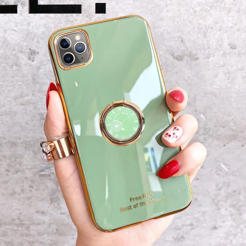 a cases for oppo phones Phone Holder Case For OPPO A7 Case Soft Silicone Stand Cover For OPPO AX7 A7 2018 A5S Case oppo Ax5s A7 Shockproof Fundas Capa oppo cover