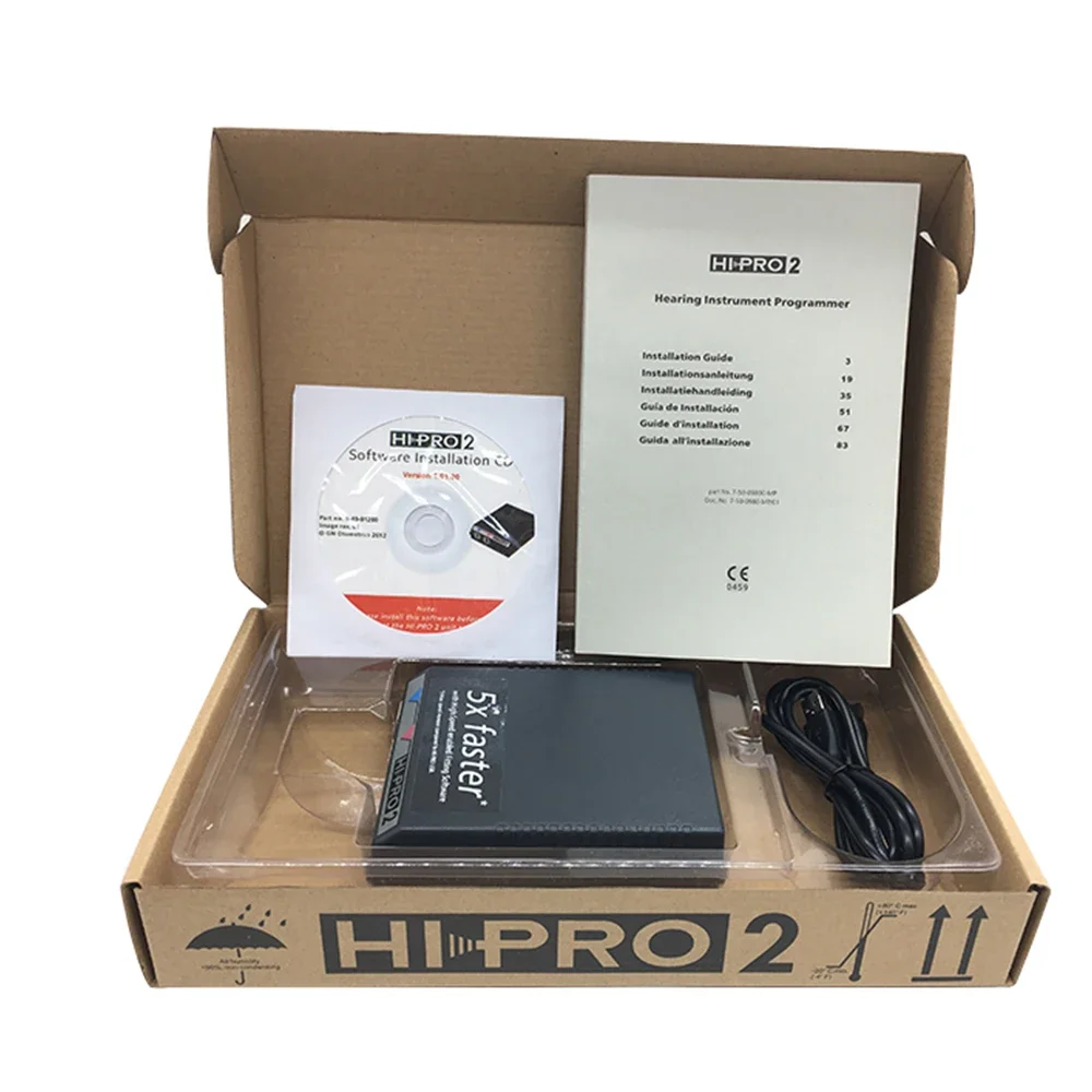 Hipro 2 digital hearing aid programming device, Compatible with all brand hearing aid resound hi pro usb digital hearing aids