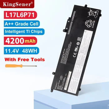 KingSener 레노버 씽크패드 X280 시리즈용 배터리, L17L6P71, L17M6P71, L17C6P71, 01AV470, 01AV471, 01AV472, SB10K97617, 11.4V 48WH