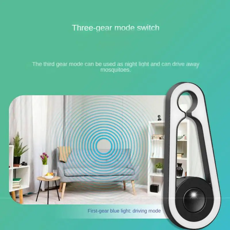 LED 모기 램프, 따뜻한 어쿠스틱 웨이브, 휴대용 지능형 가정용 모기 벌레 액세서리, 모기 제거기, 1  6 개