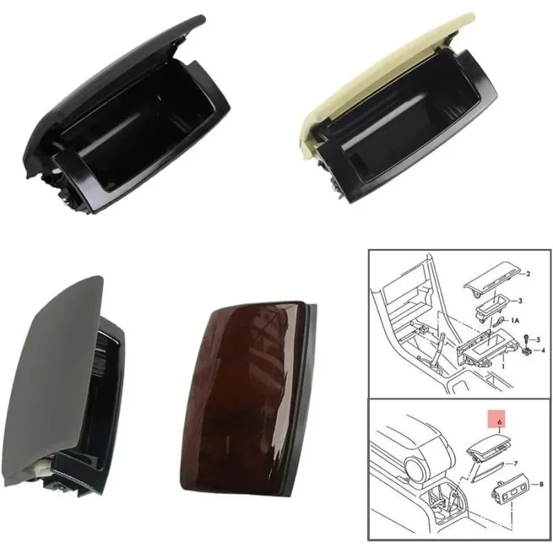 블랙 카 센터 콘솔 재떨이 (아우디 A4 B6 B7 악세사리 2001 2002 2003 2004 2005 2006 2007 2008 8E0857961M)