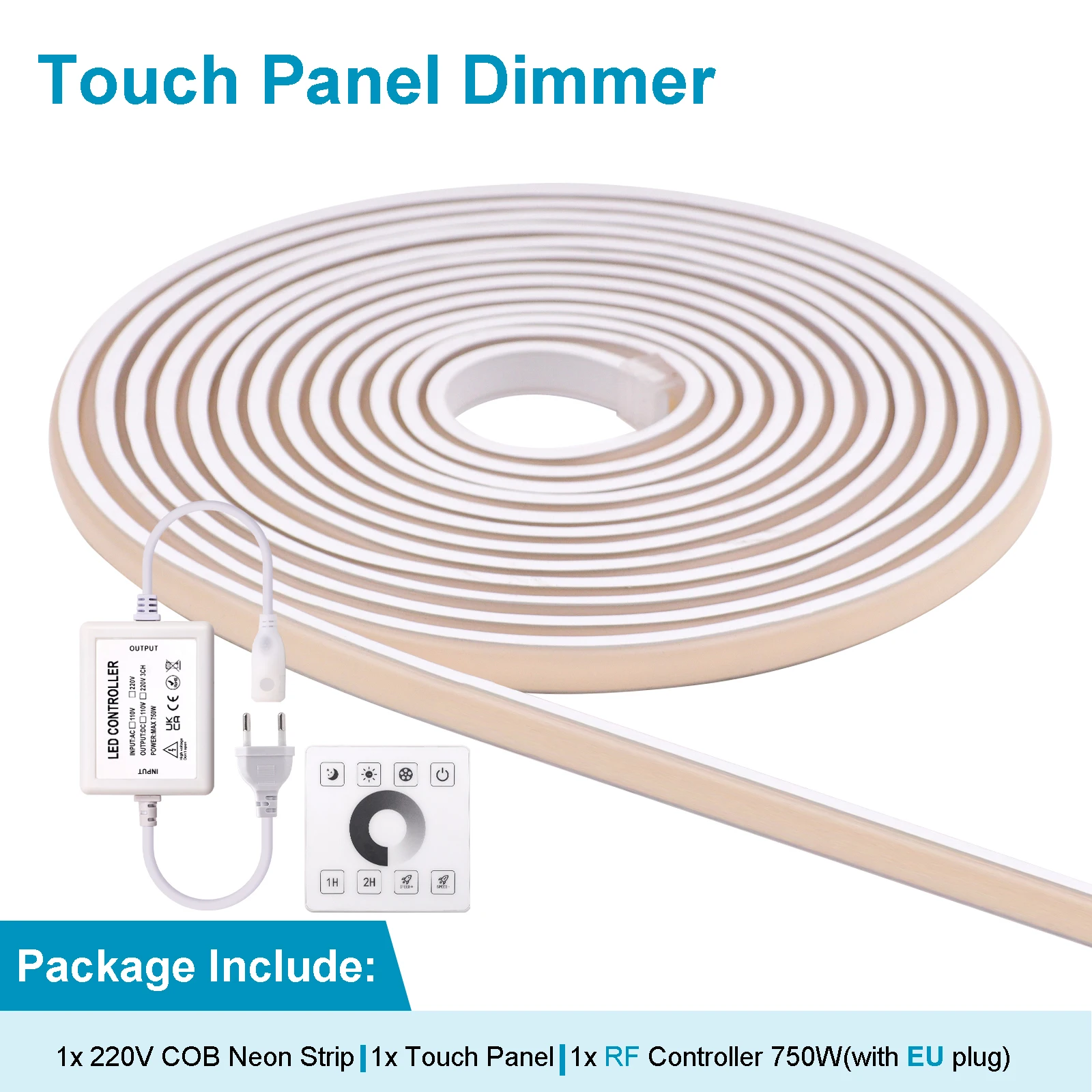 Kit Striscia COB LED 1M 12W 12V Dimmerabile IP65 Con Telecomando - Foto 9