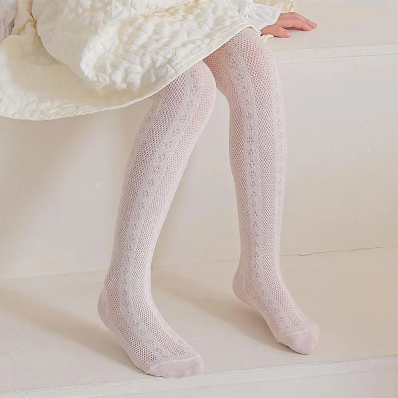 2026 Sommer Neue Baby-Strumpfhose Neugeborenen-Leggings Mädchen Dünne Netzstrumpfhose Kinderhosen 0-8 Jahre – Detail 17