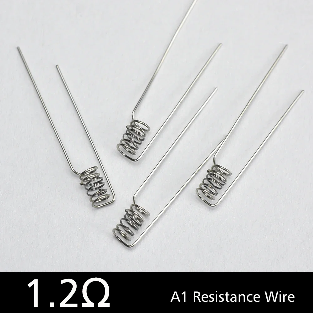 2types Resistance Wire A1 1.2ohm Ni80 1.0ohm Heat Coil For Replacement Tool Accessories 50/100pcs