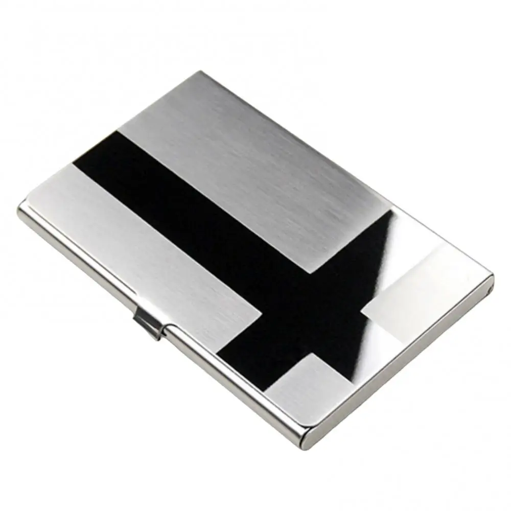 Stainless Steel Case Pocket Box Business ID Credit Card Holder Cover