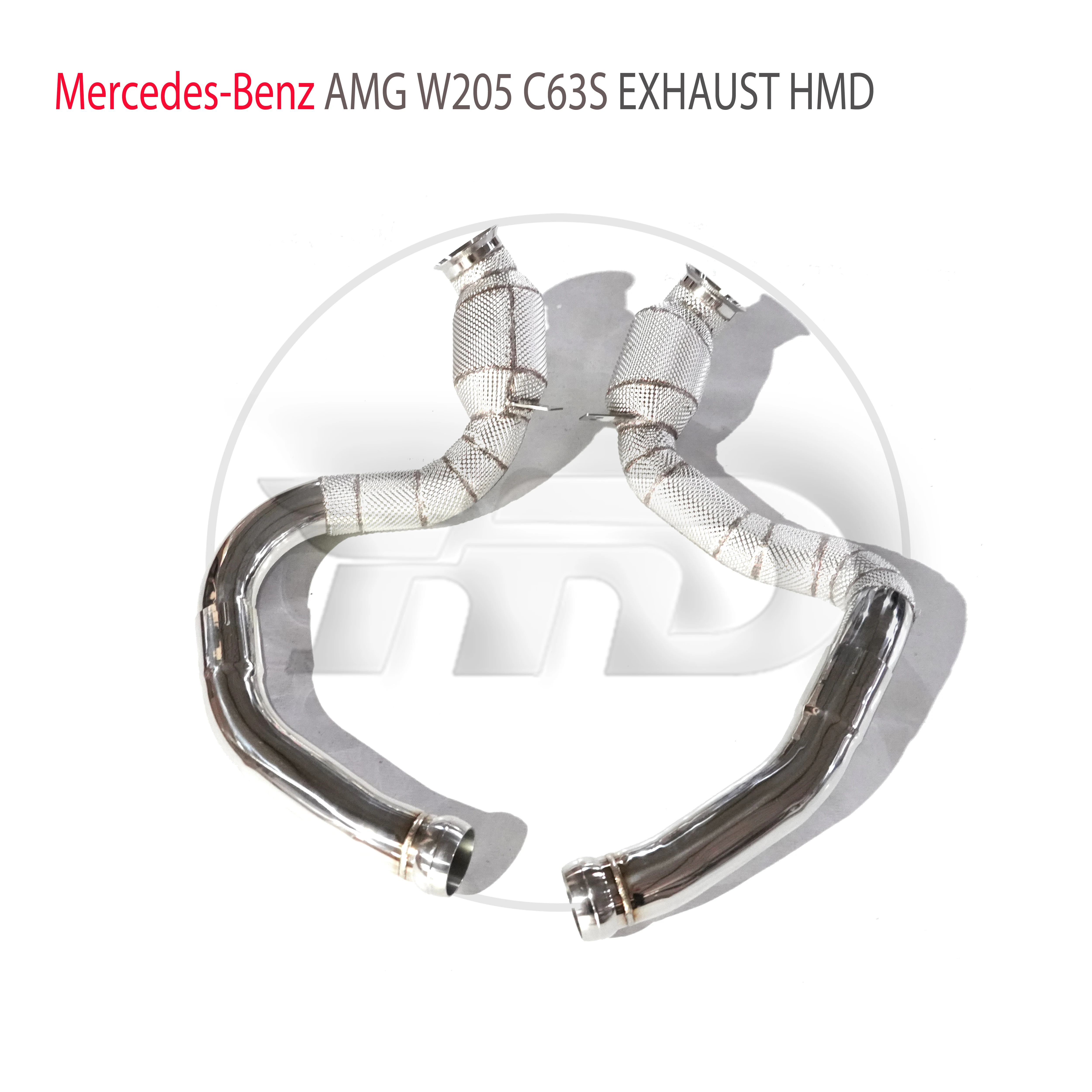 

HMD потоковая труба для Mercedes Benz AMG W205 C63S автомобильные аксессуары выхлопная система высокая производительность потока с каталитическим конвертером