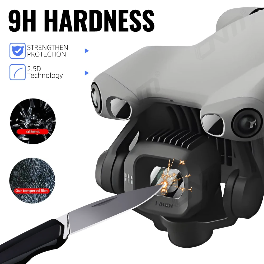 Lot de 5 verres de protection objectif pour DJI Mini 5 Pro, vue éclatée