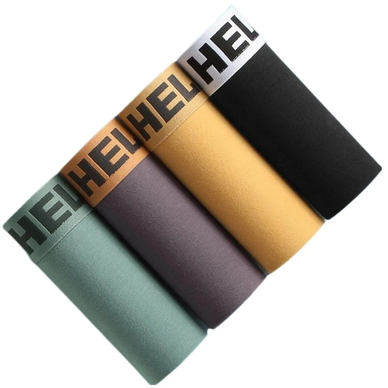 4pcs Men's Underwear Boxer Men's Underwear Man Panties Boxers Sexy Breathable BoxerShorts Male Comfortable Underpants L-4XL