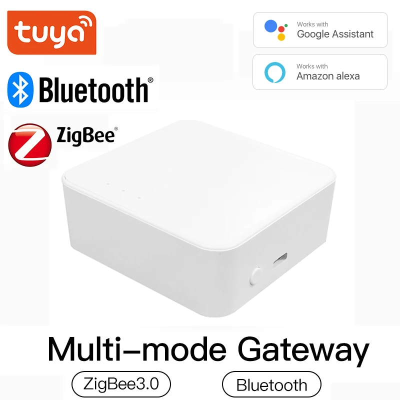 

Шлюз Bluetooth Tuya Zigbee, сетевой хаб с поддержкой Bluetooth, работает с приложением для умного дома Alexa/Google