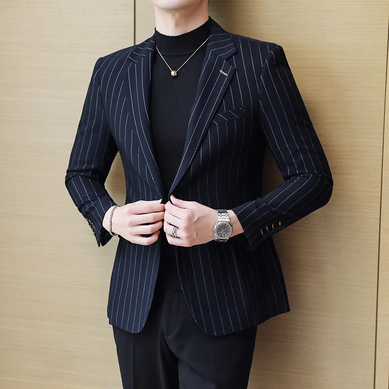 2024 New High-end All-in-one Handsome Wedding Casual Men's Two Button Suit Fashion Boutique Slim Suit Single West Coat  S-5XL 3