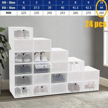 Stackable Transparent Shoe Boxes 1