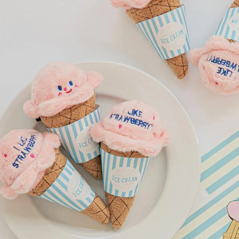 

Игрушки-пищалки для тренировок, флисовая прочная игрушка для собак с мороженым, интерактивная игрушка для щенков, милые собаки, плюшевая модная игрушка от поставщика