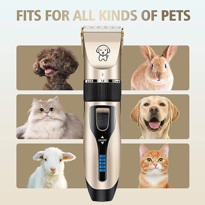 Dog Clipper Dog Hair Clippers Grooming (Pet/Cat/Dog/Rabbit) Haircut Trimmer Shaver Set Pets Cordless Rechargeable Professional - Image 5