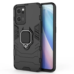 Durable Shockproof Magnetic Armor Phone Case for Reno 5 Pro Plus (Black)