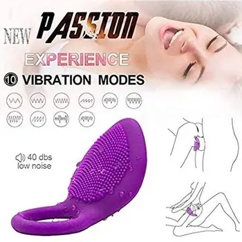 Penis Ring Vibrating Clitoris Stimulator G Spot Sex Toys For Couple Vibro Delay Lick Vagina Orgasm Lock Fine Sleeve Vibrator 2