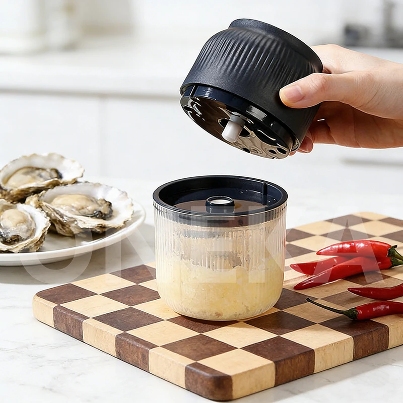 Portable Garlic Masher Usage