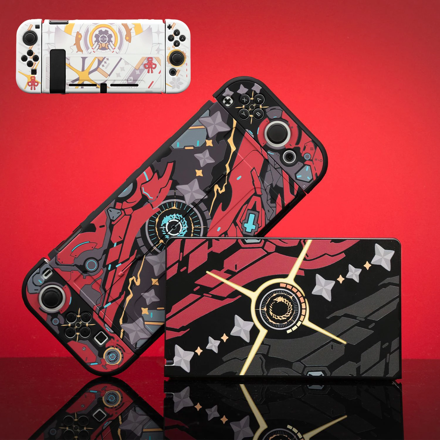 Custodia Protettiva Per Caricabatterie Per Dock Tv Con Cover Morbida In Tpu Opaco Per Nintendo Switch Oled Ns Console Joy-Con Front Back Shell Protect