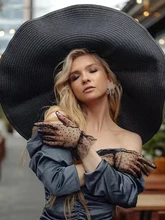  70cm Oversized  Wide Brim Sun Hat Travel  Large UV Protection Beach Straw Hats Women's Summer Floppy Foldable Chapeaux Wholesale 