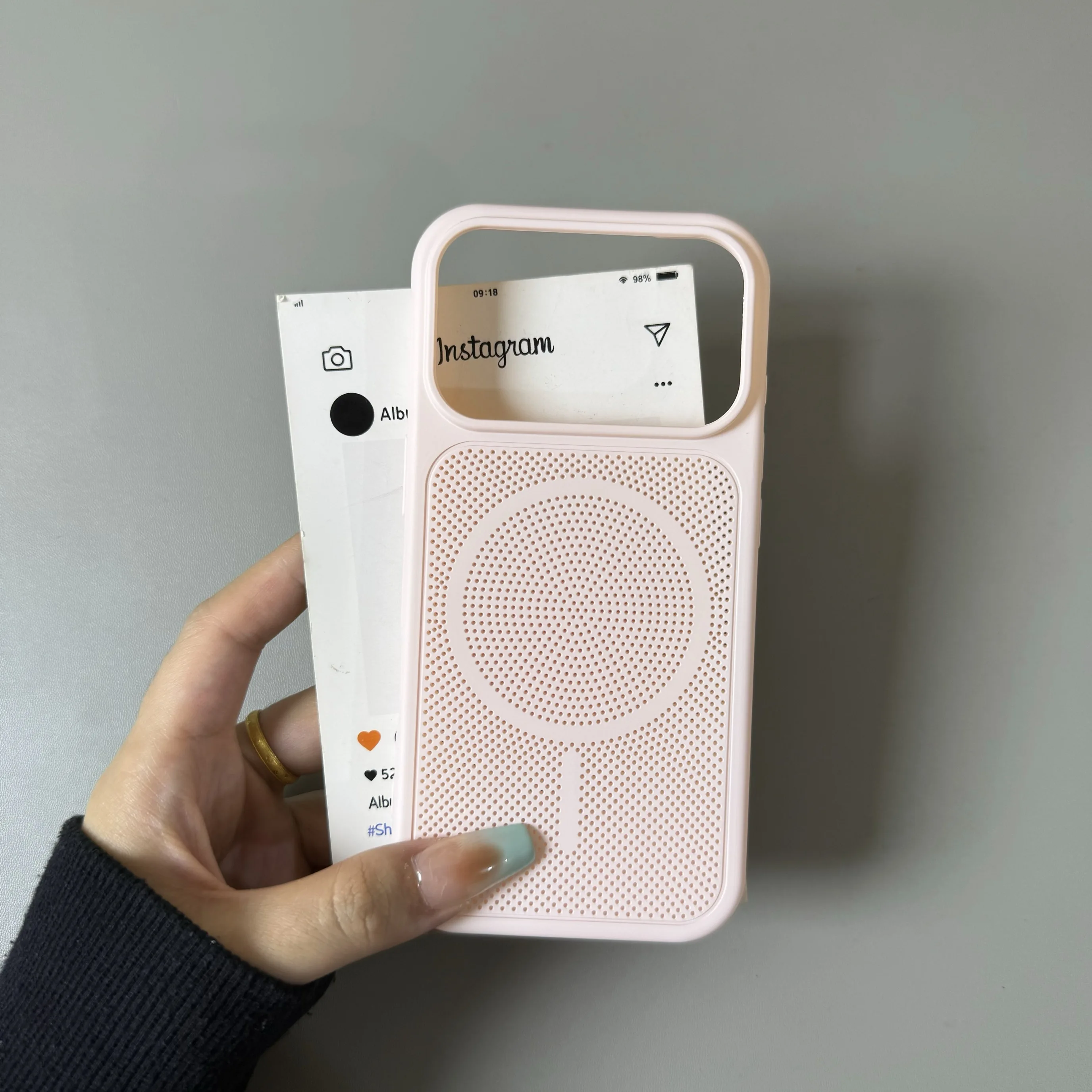 Advanced Heat Dissipation Magnetic Phone Case with Breathable Grid and Rugged Armor Design