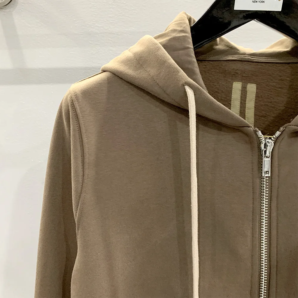 HKSH Spring New Men's Tide Punk Dark Hoodie Classic Black Coat Zipper Cardigan Hooded Long Sleeve Sweater Chic Sweatshirt HK0794