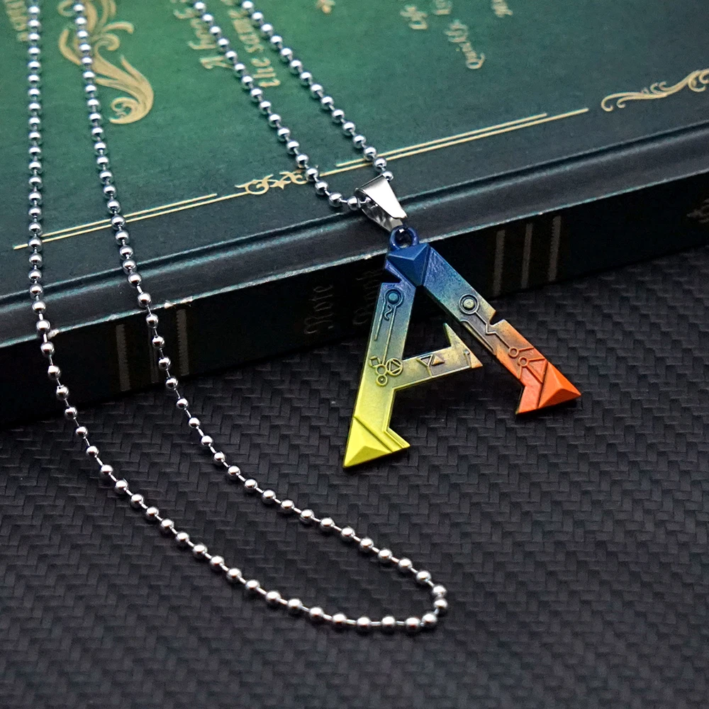 ARK: Survival Evolved Necklaces & Pendants for Women Men ARK Survival Evolved Metal Necklace Game Jewelry Chains Choker Collares 4