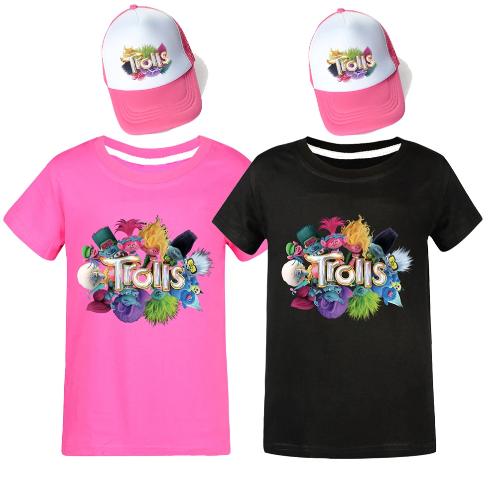 Футболка и шапка для мальчиков, с коротким рукавом