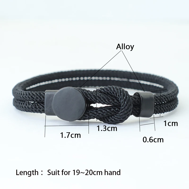 Men Rope Bracelet Lucky Cord Chain Bangle Accessory