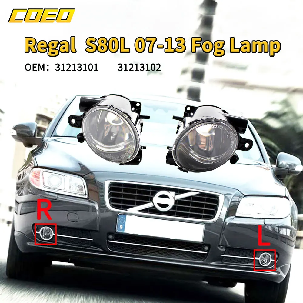 

Auto Front Bumper Fog Light Lamp Assembly For Volvo S80L 2007-2013 31213101 31213102