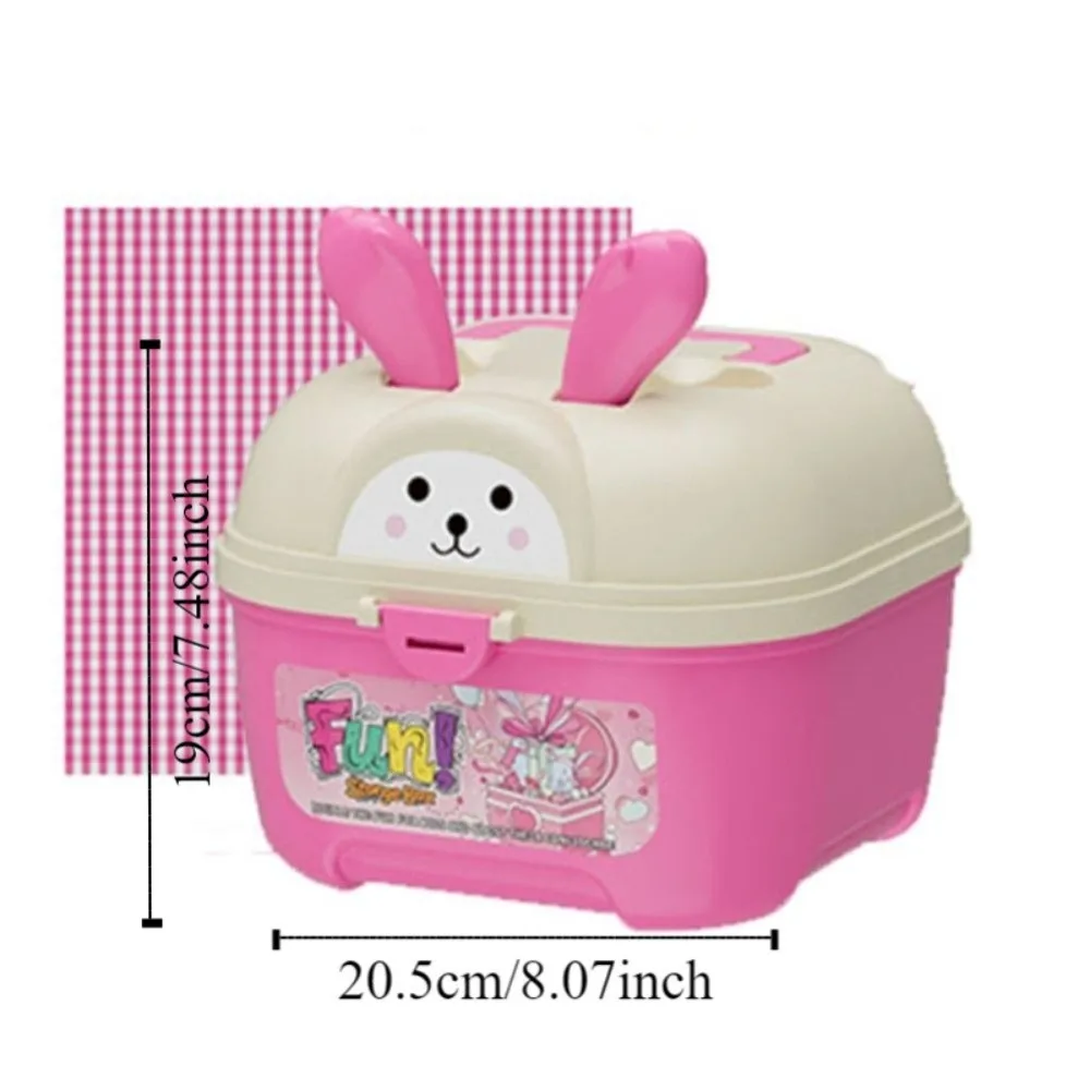 Little BearShape Pudding Feeding Set Pretend Play Early Education Lunch Box Pudding Kawaii Simulation Model Play House Toys