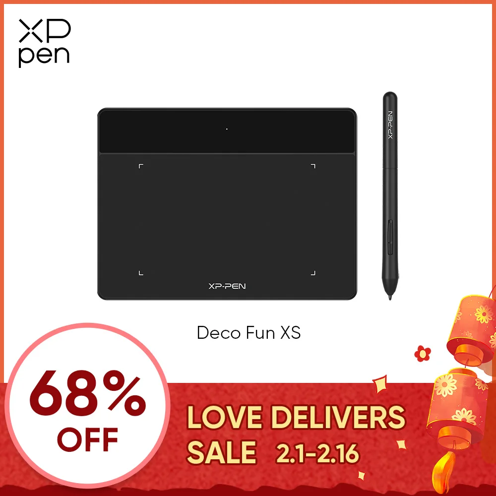 Tavoletta Digitale Grafica Xppen' Deco Fun Xs Da 4 Pollici Per Disegnare Osu Istruzione Online Per Android Mac Linux Windows Chrome Os